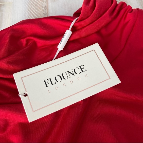 *NWT* FLOUNCE London High Neck Fishtail Maxi Dress, Size 10 - Picture 12 of 12